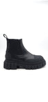 La Canadienne Womens Kyree Leather cold Casual Ankle Boots Black Size 6.5